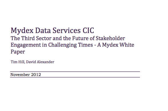third sector white paper cover